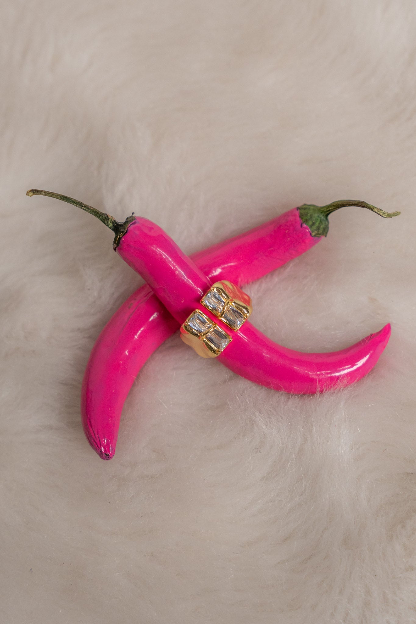 Bonjour chunky baguette ring - Ring