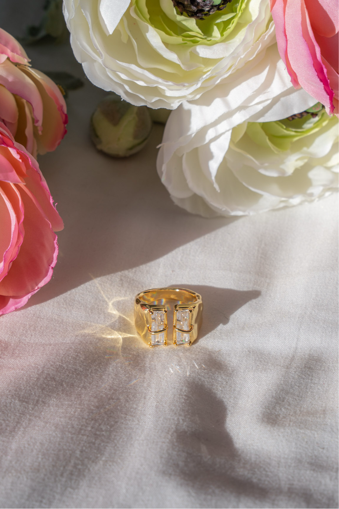 Bonjour chunky baguette ring - Ring
