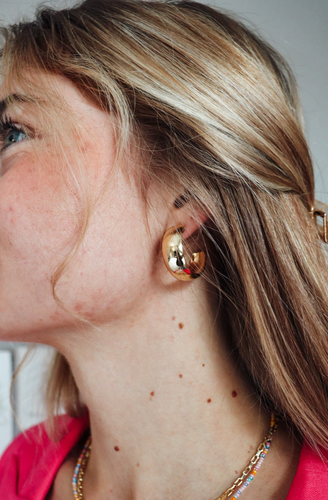 chunky cupid hoops - earrings