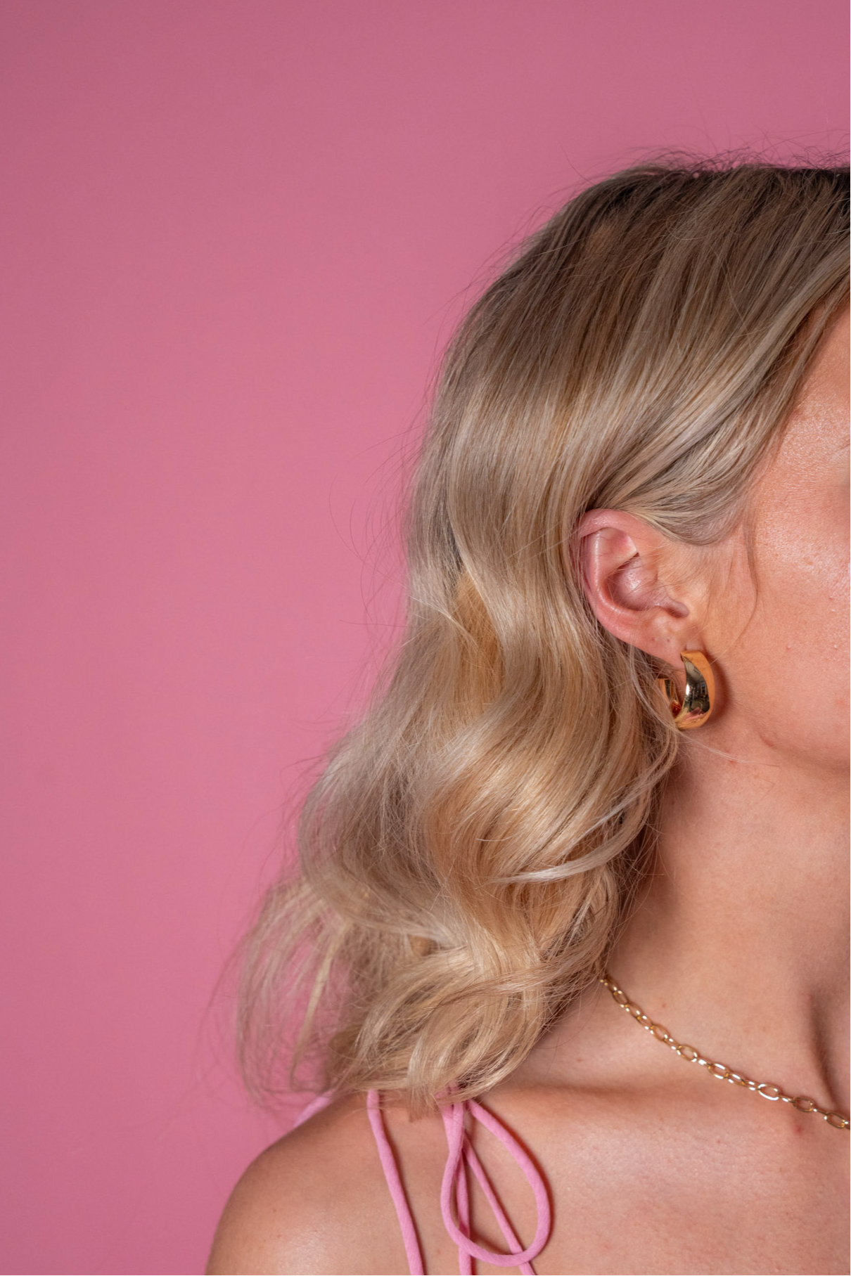 chunky cupid hoops - earrings