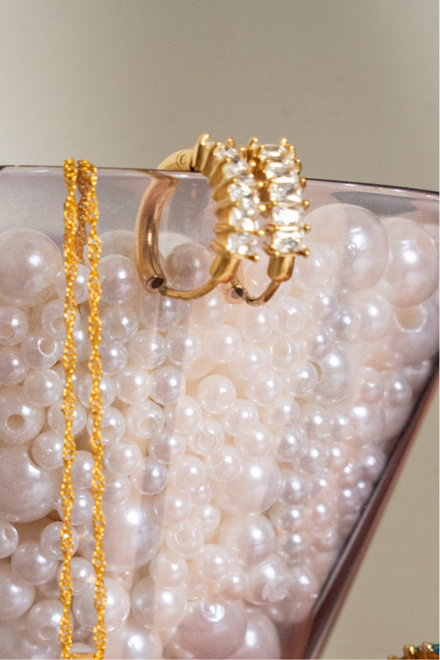 Dazzle Me Sparkling Hoops - earring