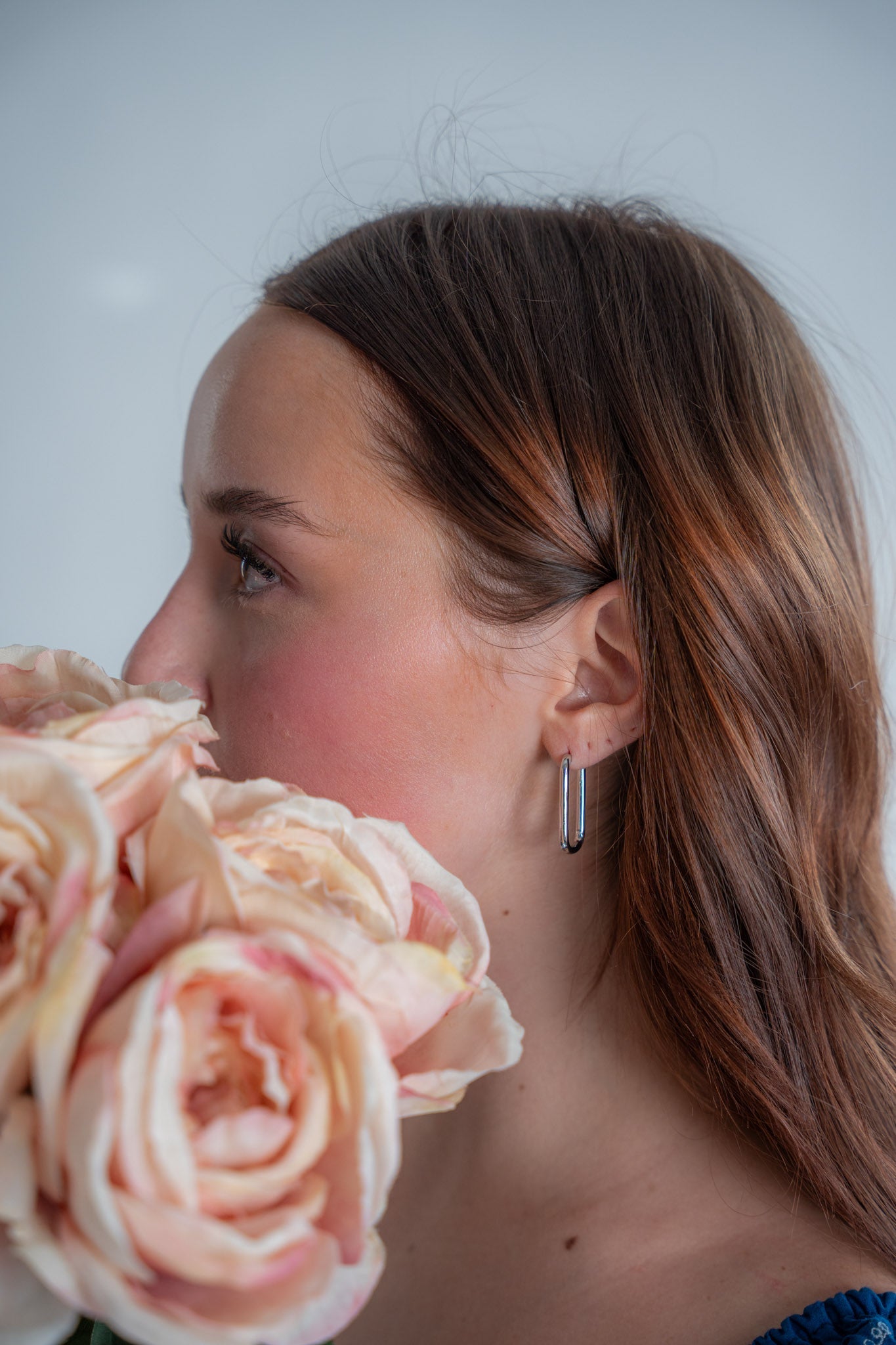 Jumbo Silver Huggie Hoops - earring