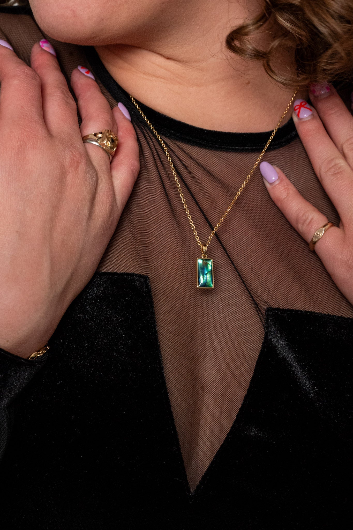 Midnight Rain Necklace - Necklace
