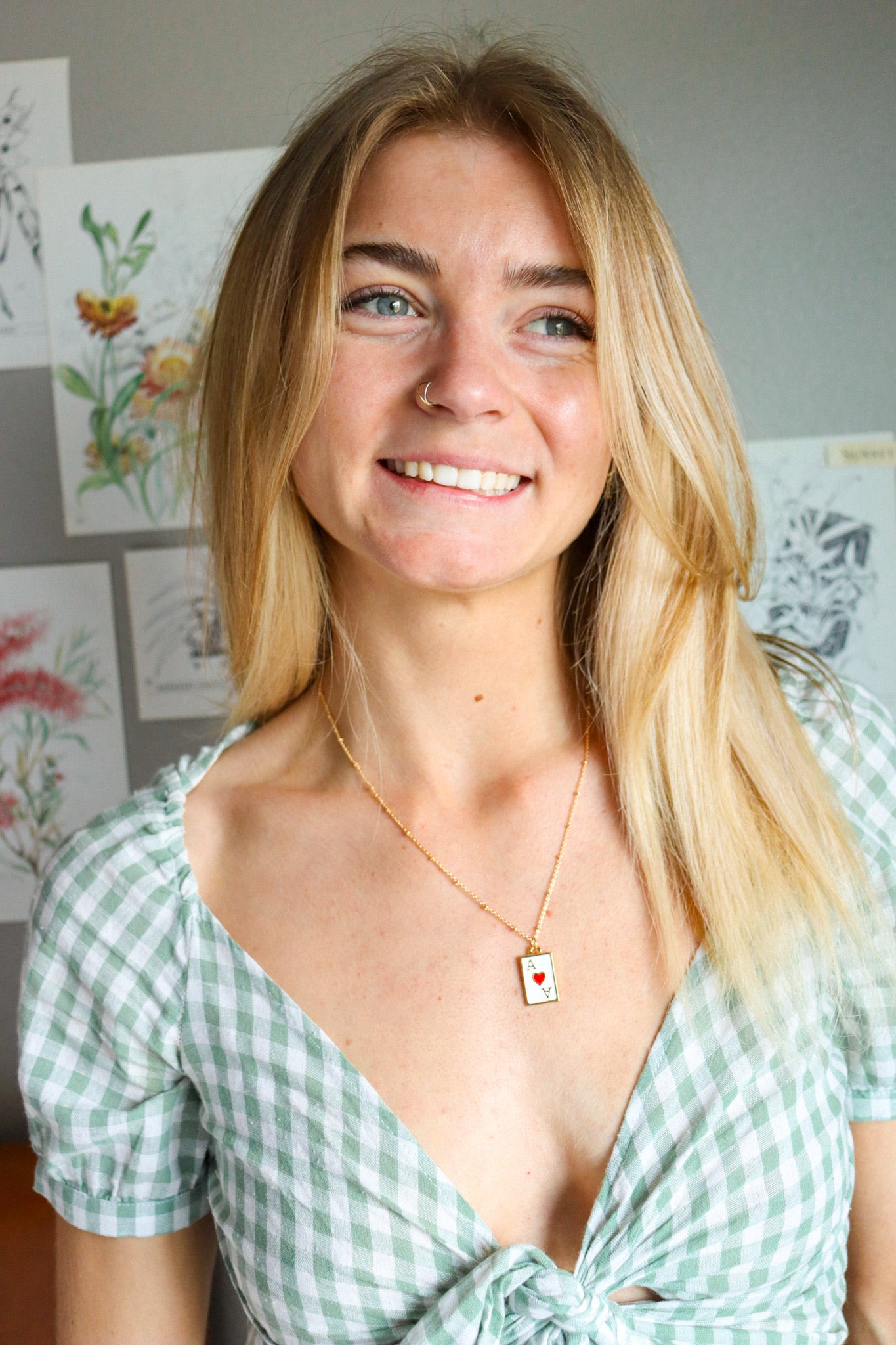 Play your cards right- Ace of hearts necklace - necklace