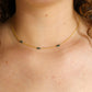 Rolling 3s pearl choker