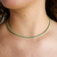 Green beaded choker