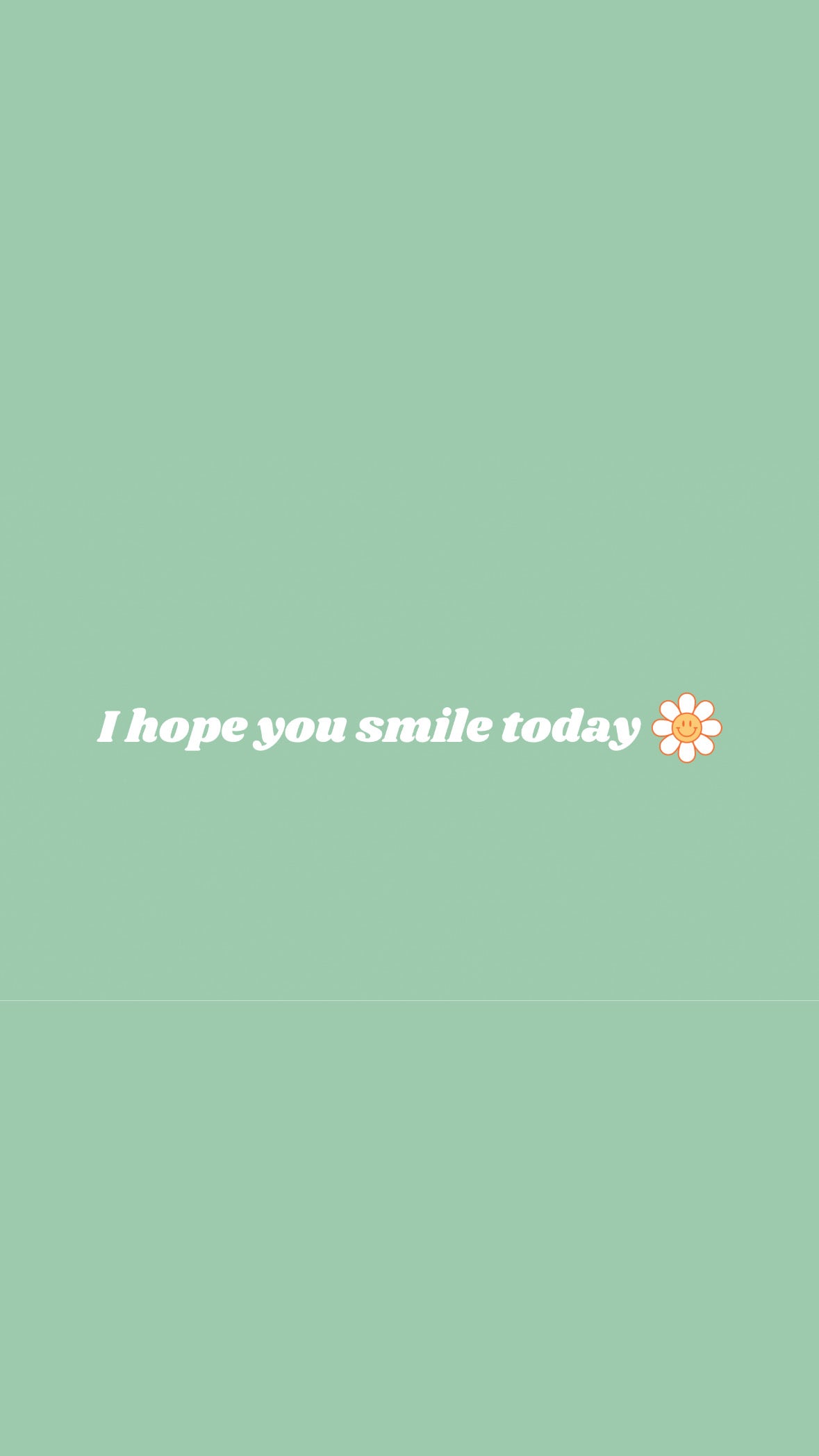 "I hope you smile today" car sticker