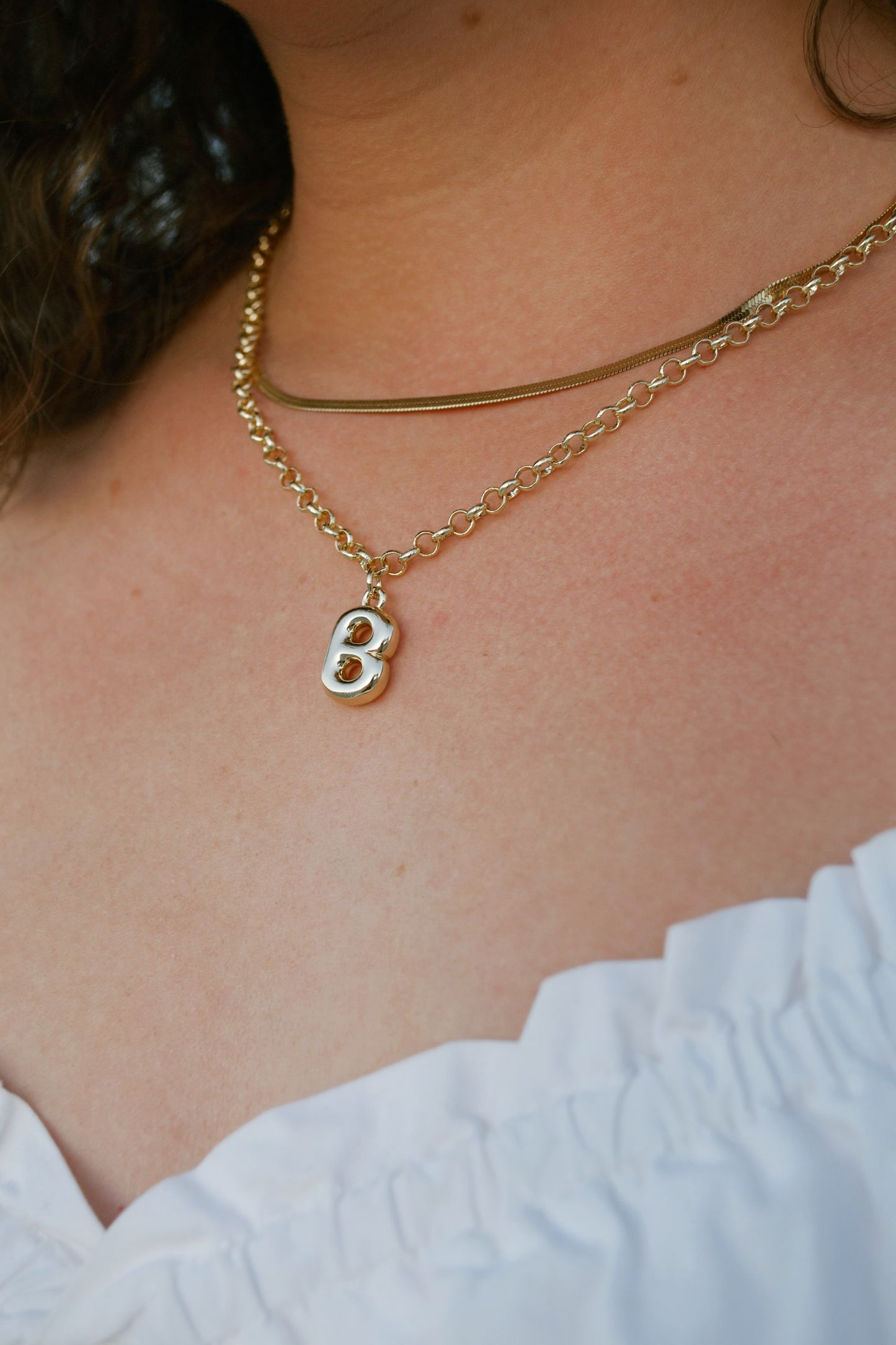 BUBBLE LETTER NECKLACE