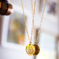 birth flower necklace - July- Lotus - necklace