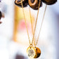 birth flower necklace - September- Peony - necklace