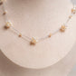 Blossom Cluster Pearl Choker- Silver/Gold - Necklace