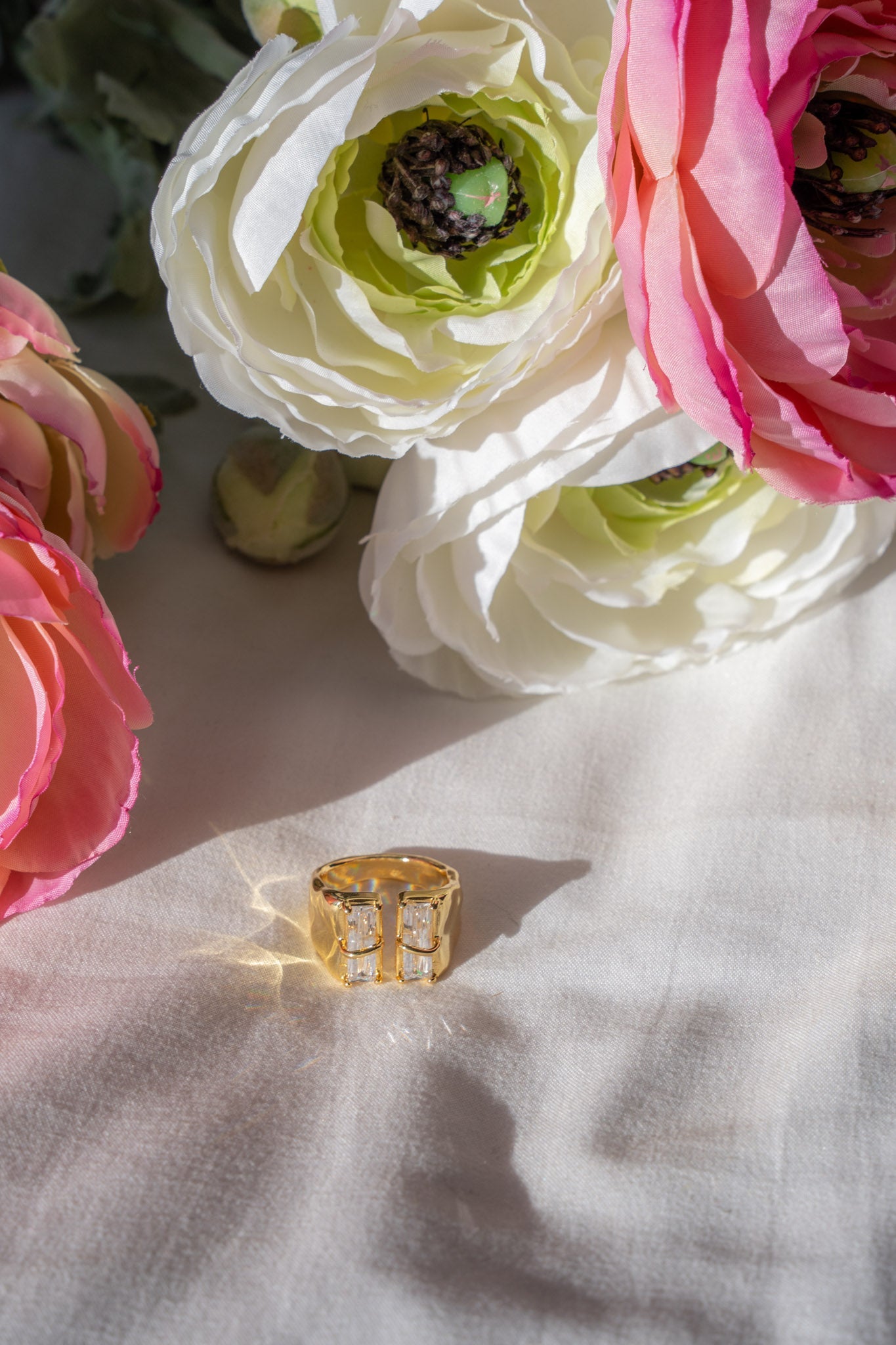 Bonjour chunky baguette ring - Ring