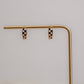 CHECK ME OUT checkered huggie hoops - earrings