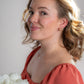 Check Me Out Hollow Checkered Huggie Hoops- Silver/Gold - earring