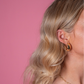 chunky cupid hoops - earrings