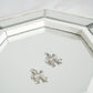 Clara Bow Earrings (silver & gold) - Silver