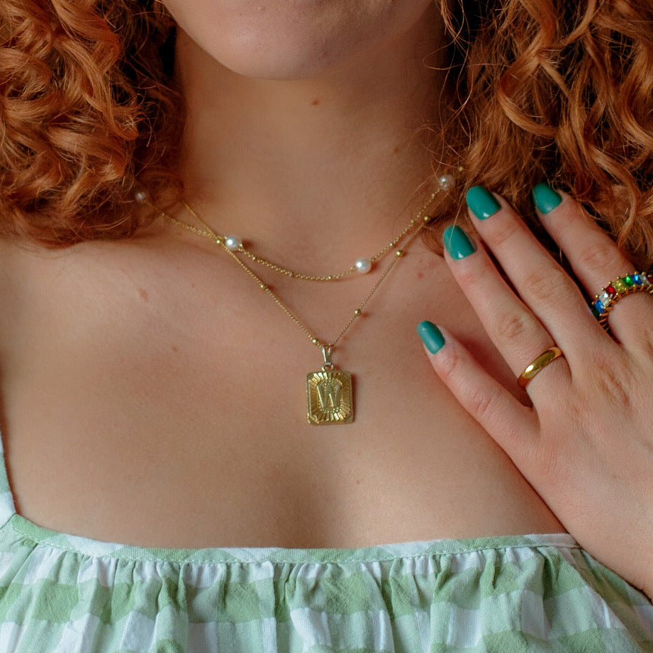 CUSTOM LETTER NECKLACE - necklace