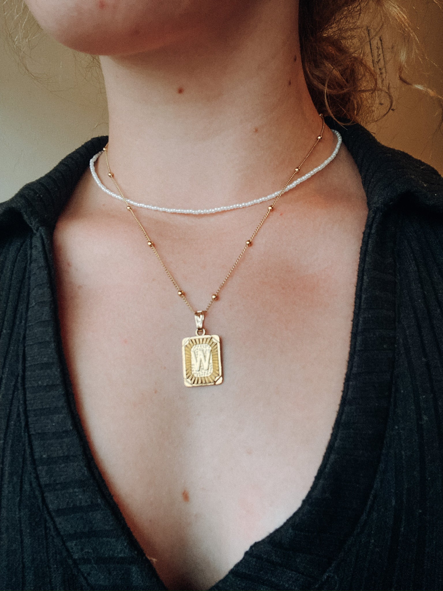 Custom Letter Necklace - necklace