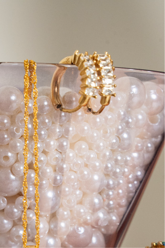 Dazzle Me Sparkling Hoops - earring