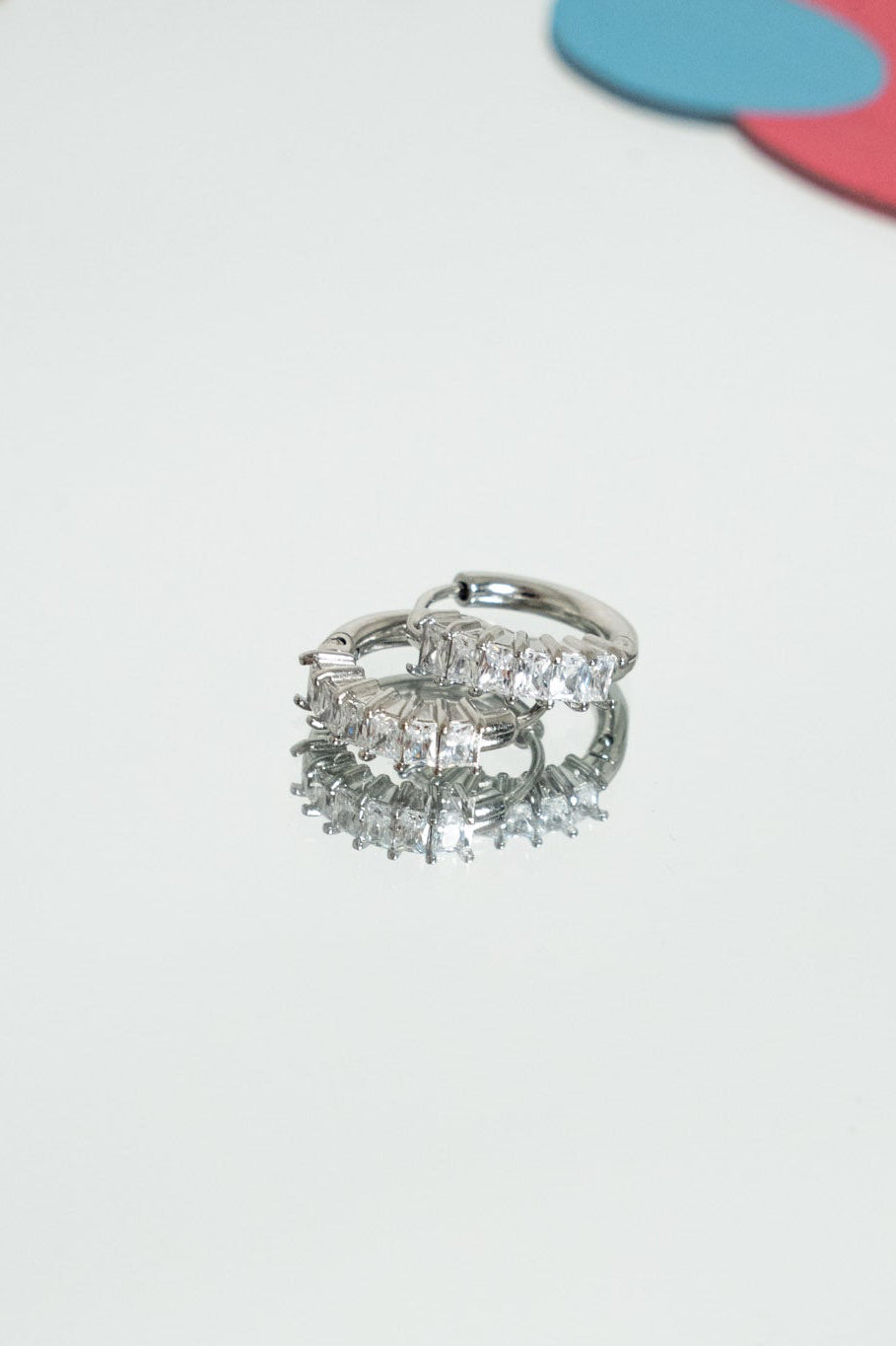 Dazzle Me Sparkling Huggie Hoops - earring