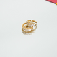 Dazzle Me Sparkling Hoops - Gold - earring