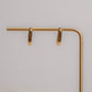 golden huggie hoops - earrings