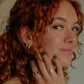 golden huggie hoops - earrings