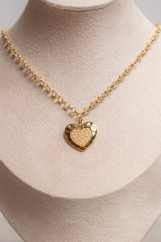 heart of gold necklace - Necklace