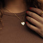 "call it what you want" heart initial NECKLACE