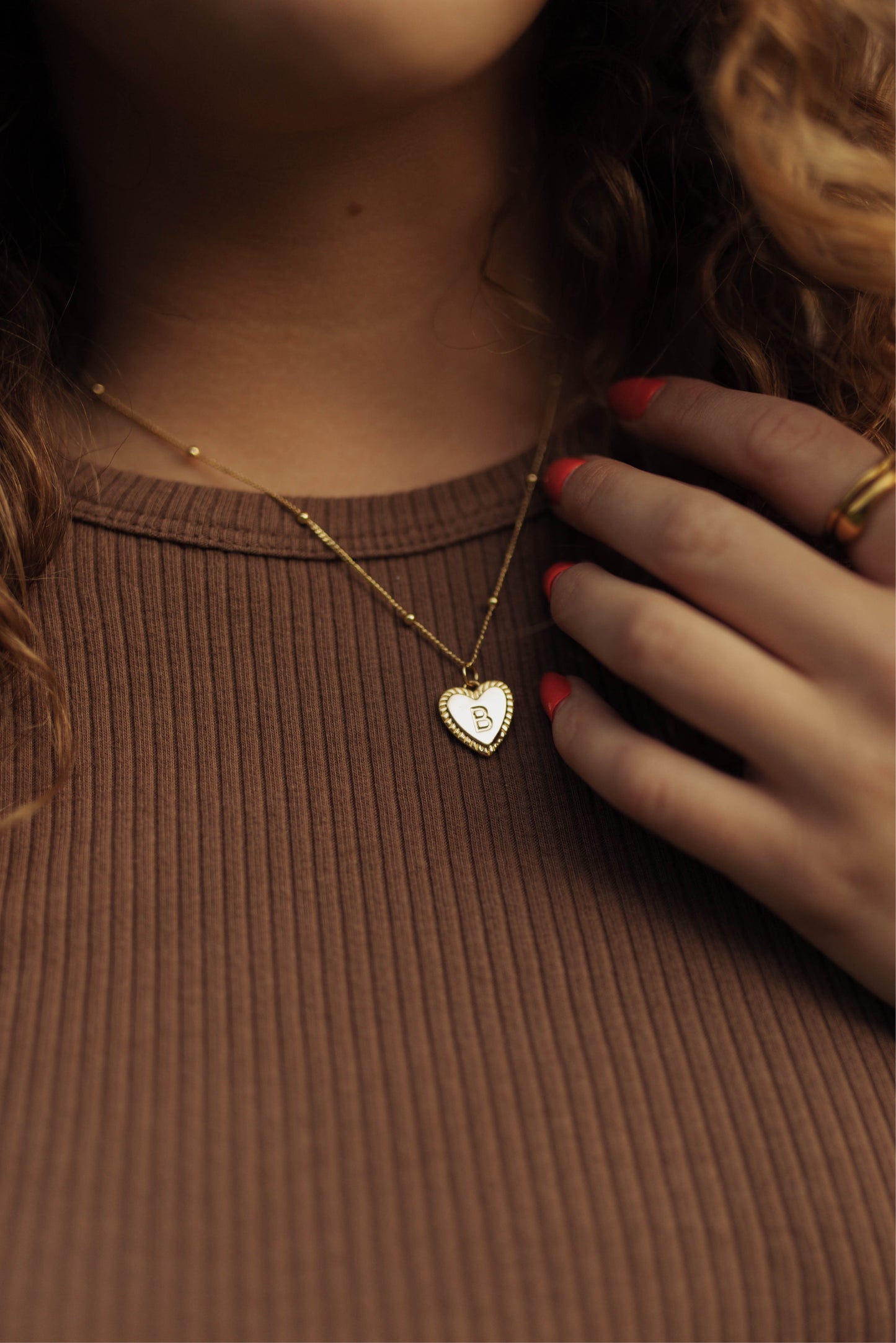 "call it what you want" heart initial NECKLACE