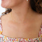 ’invisible string’ pink pearl choker - necklace