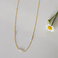 ’invisible string’ pink pearl choker - necklace