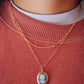 Keep me with you locket (on satellite chain) - Blue - necklace