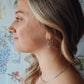 Lavender haze huggies (silver + gold) - earrings