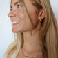 Lazy day hexagon huggies - earrings