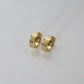 Lazy day hexagon huggies - earrings