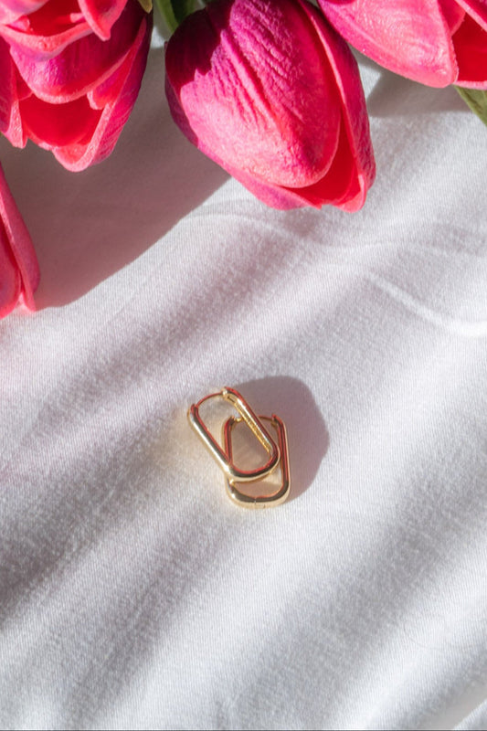(LONGER) golden huggies - earrings