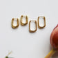 (LONGER) golden huggies - earrings