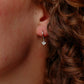 Lotus huggie earrings - earrings
