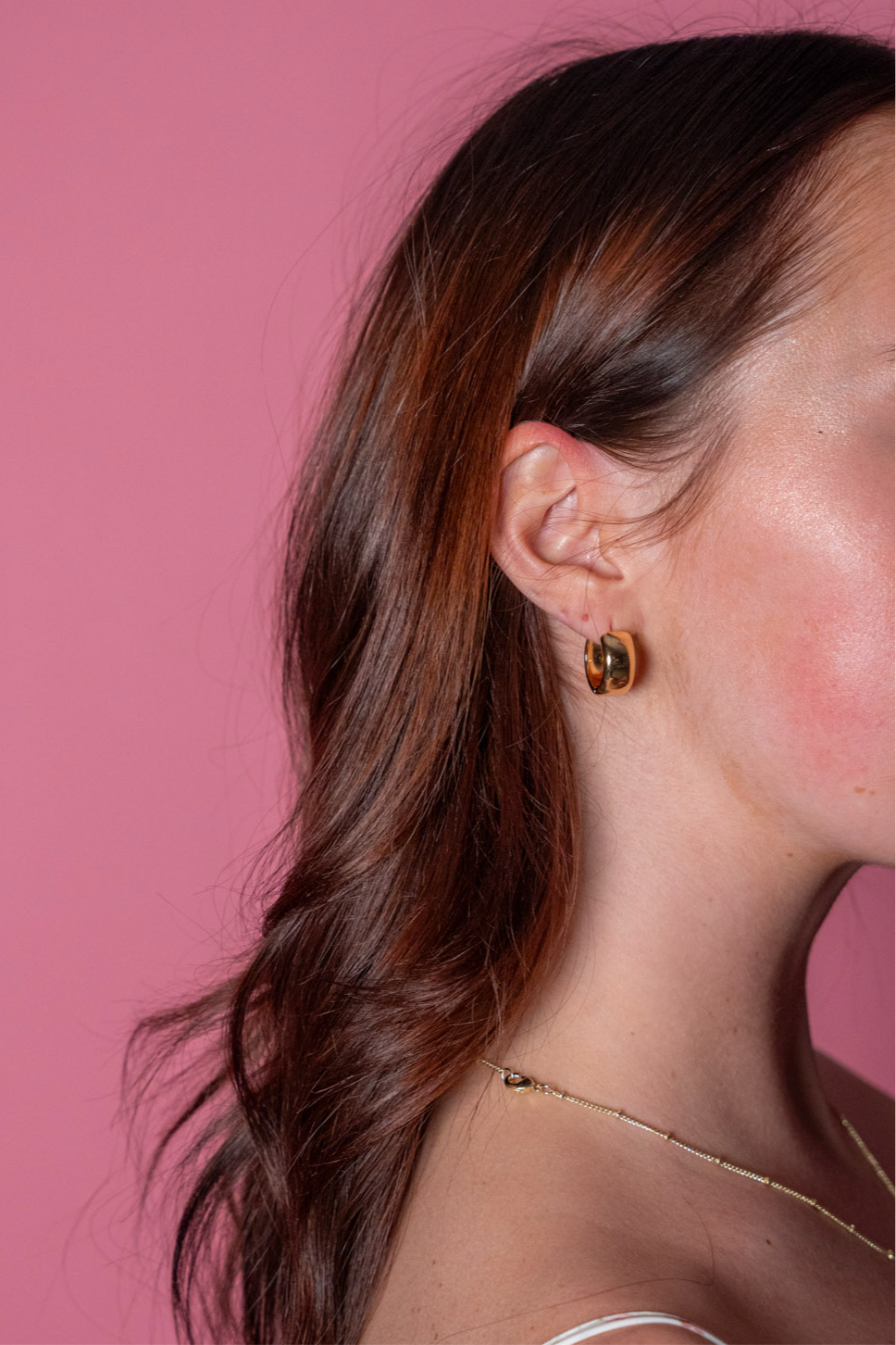 mini cupid hoops - Gold - earrings