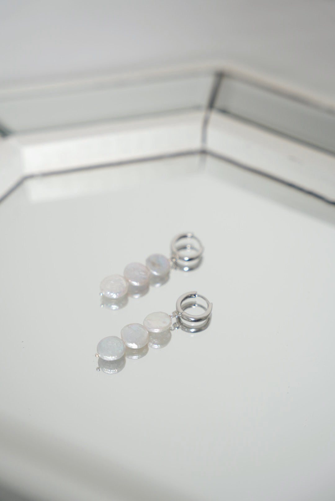 my *classiest* pearls (silver & gold) - Silver- specify hook or huggie in order notes!