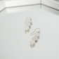 my *classiest* pearls (silver & gold) - Gold- specify hook or huggie in order notes!