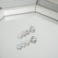 my *classiest* pearls (silver & gold) - Silver- specify hook or huggie in order notes!