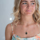 Rose & Thorn Necklace- Black & White - Black - Necklace