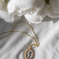 Rose & Thorn Necklace- Black & White - Necklace