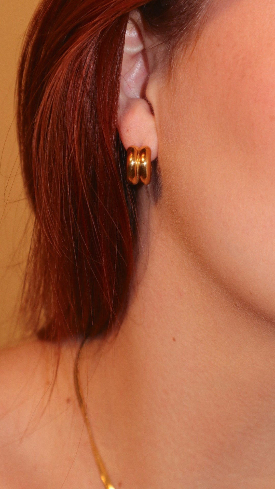 The Whitney Hoops (Silver & Gold) - Gold