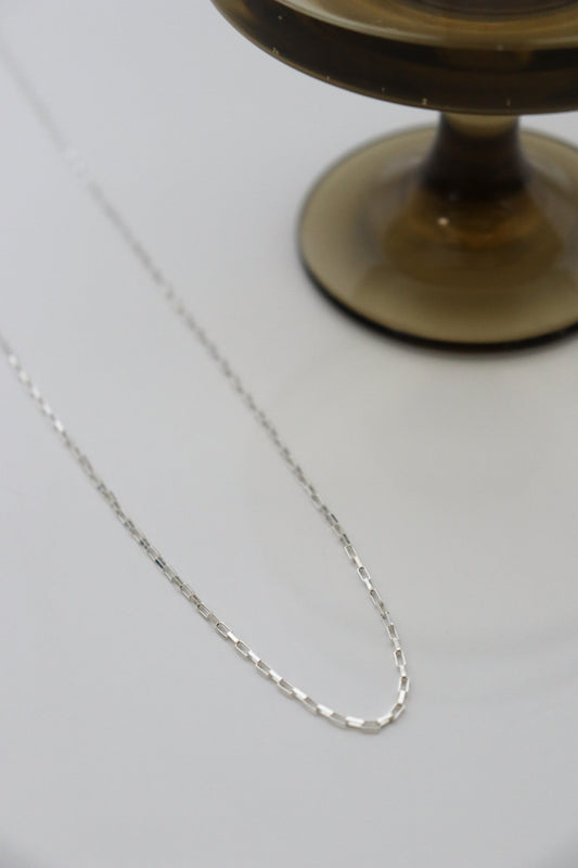 think outside the box! long SS box chain - necklace