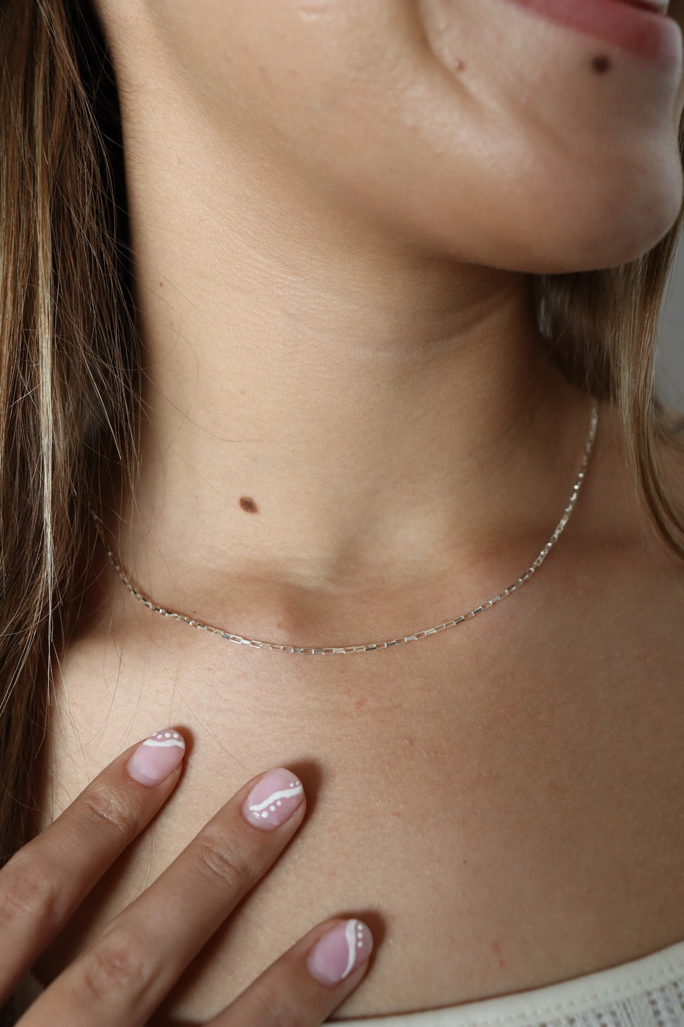 think outside the box! long SS box chain - necklace