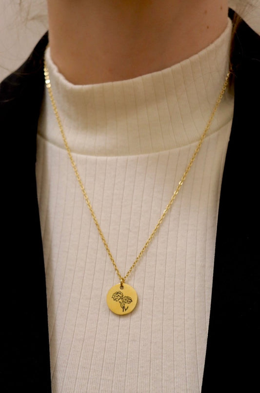 Gamma Phi Carnation Necklace